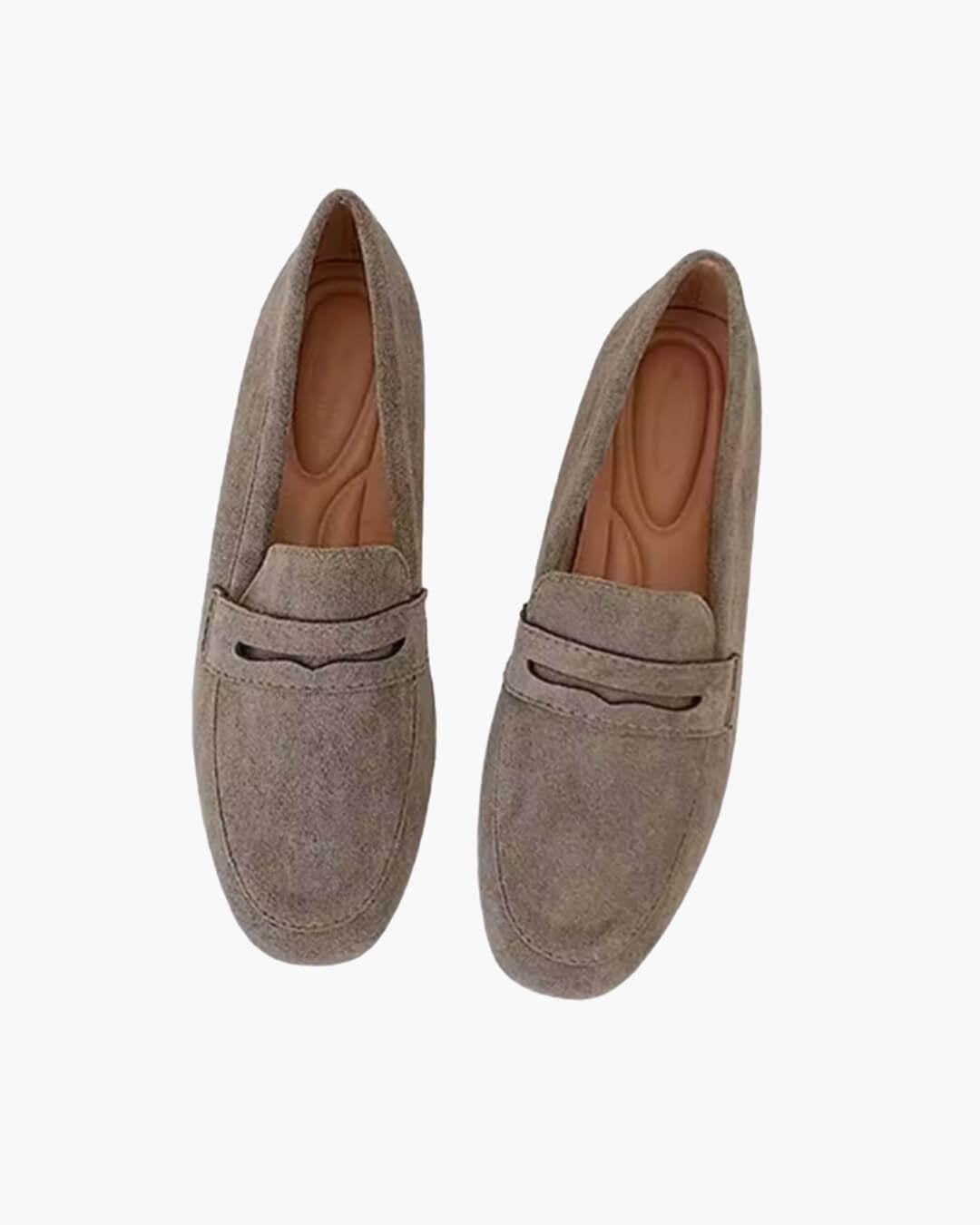 Adira loafers i ruskind uden snørebånd