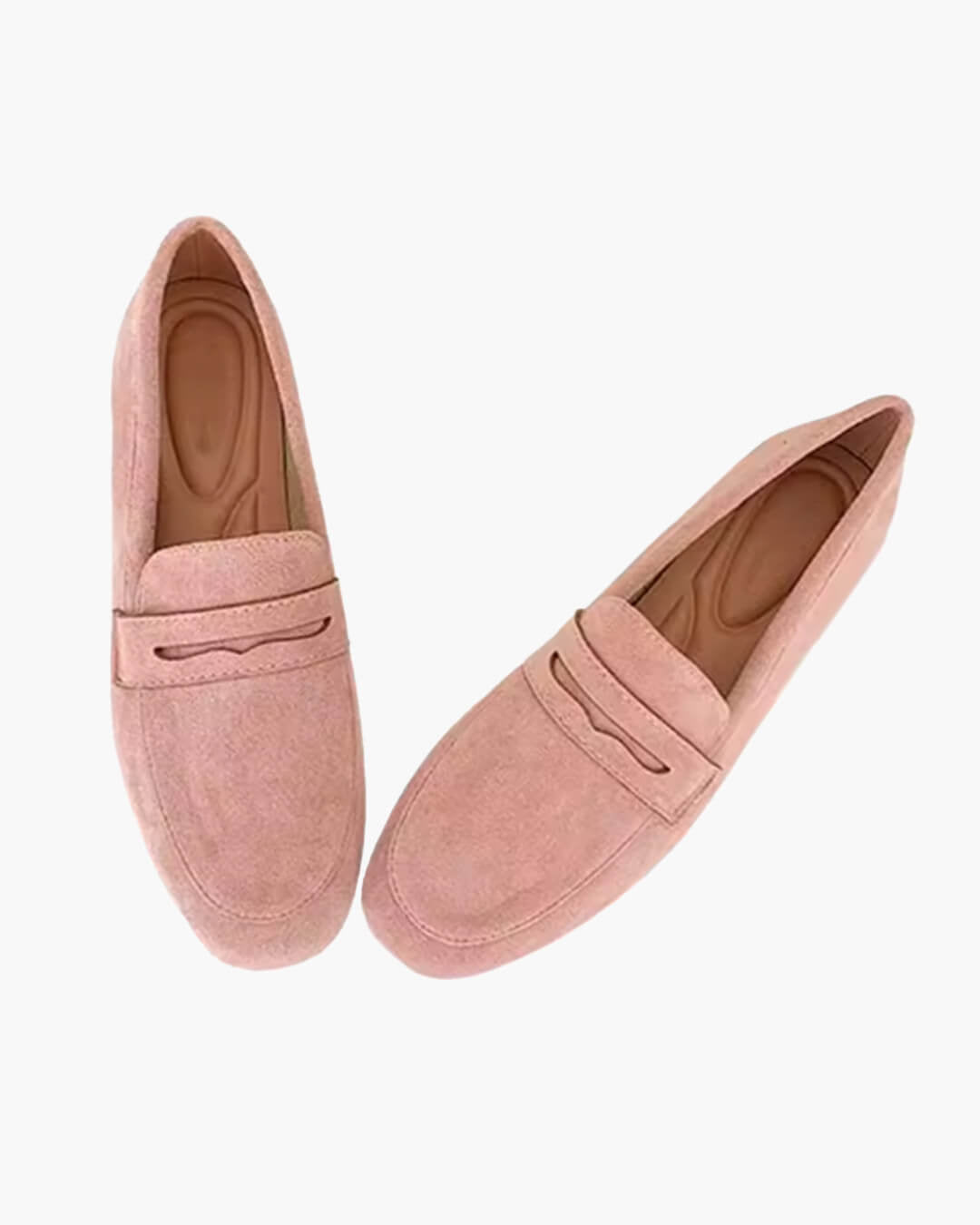 Adira loafers i ruskind uden snørebånd