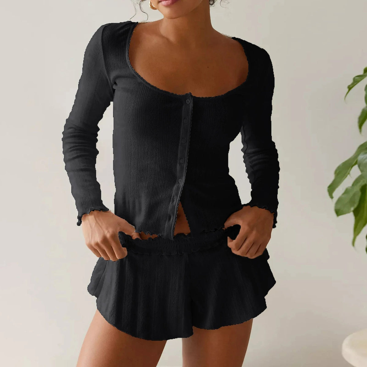 Amalia pyjamassæt med lange ærmer