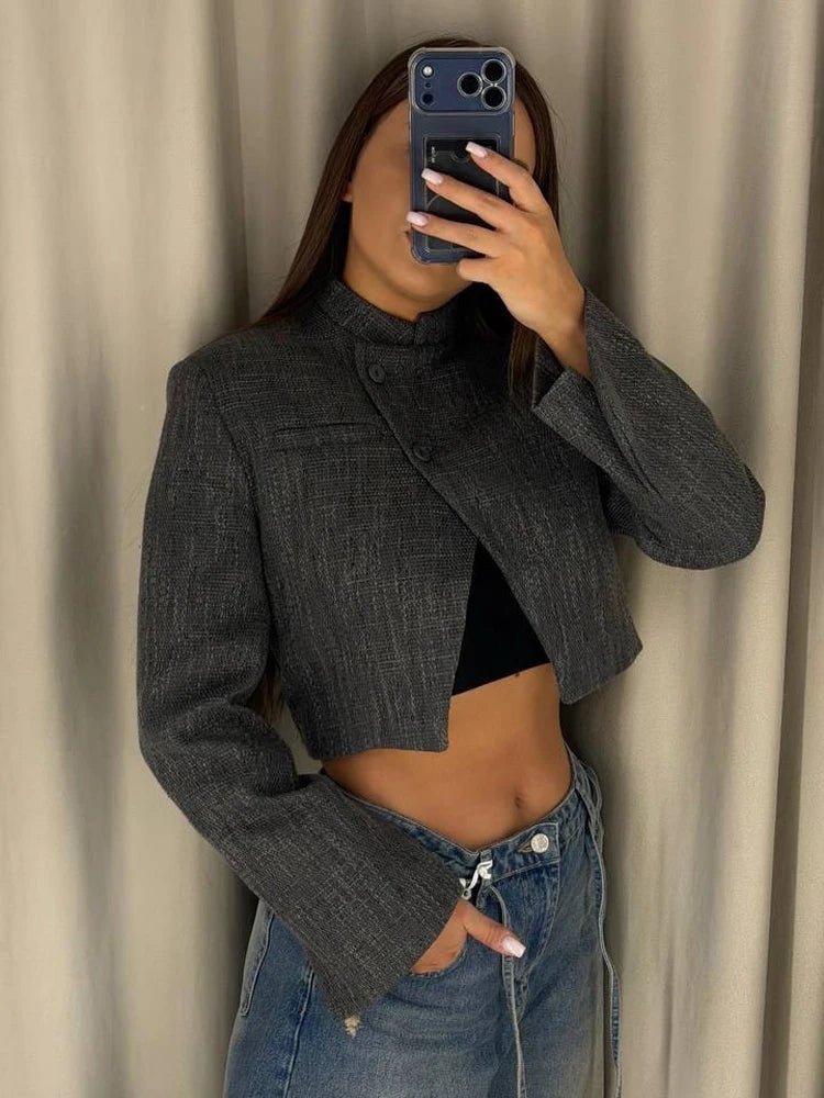 Anneliese kort blazer med knapper foran