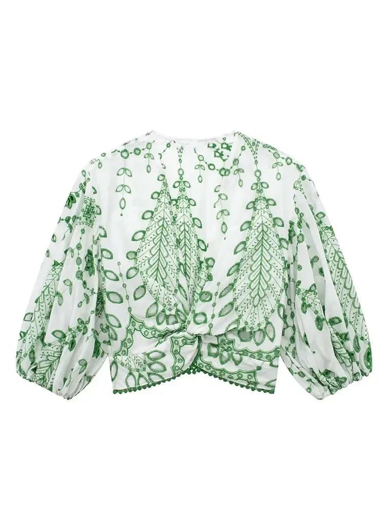 Aoife sæt med broderede shorts