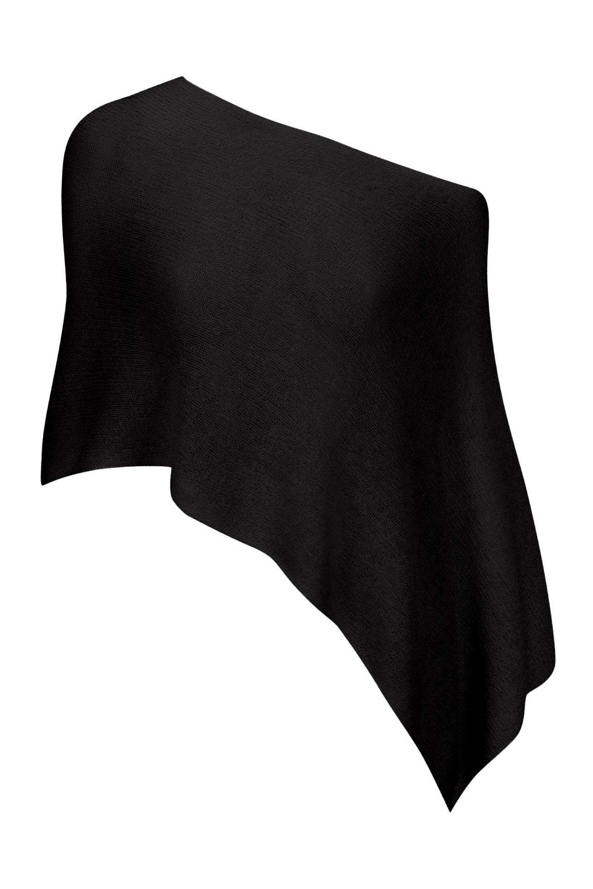 Asymmetrisk gennemsigtig ponchobluse