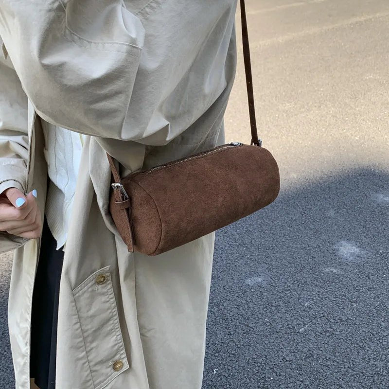 Beatrice Suede Pillow Hobo Bag