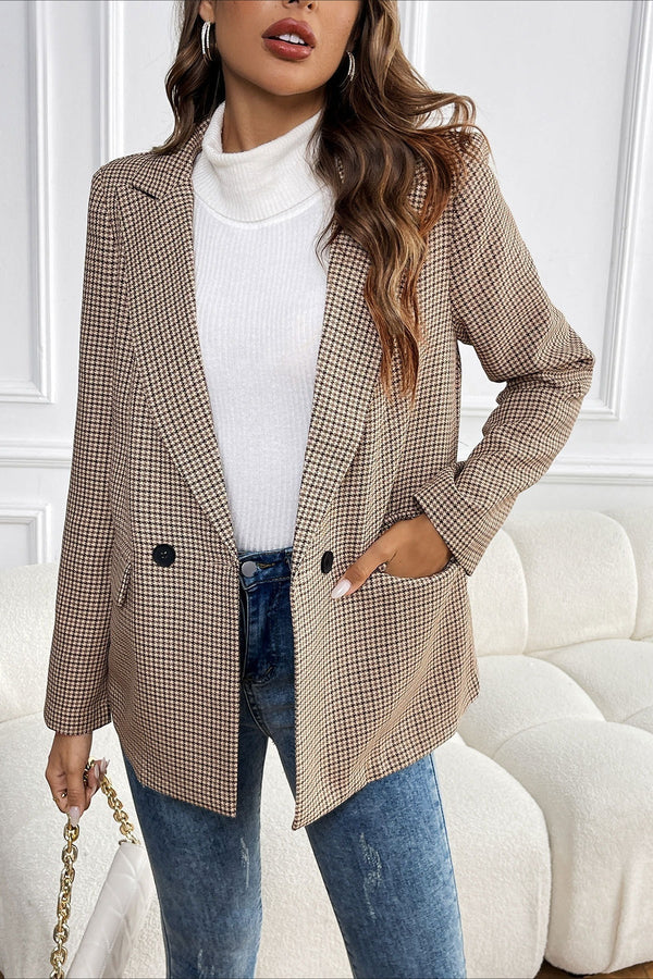 Beatrice Vintage Houndstooth Blazer