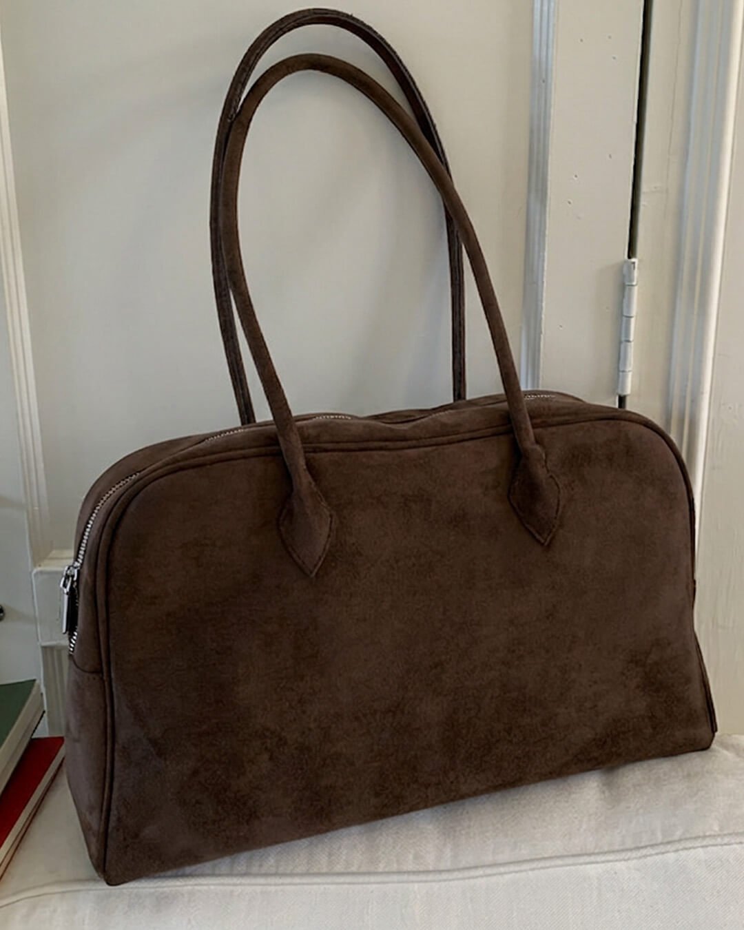 Beatrice vintage-laptoptaske i læder