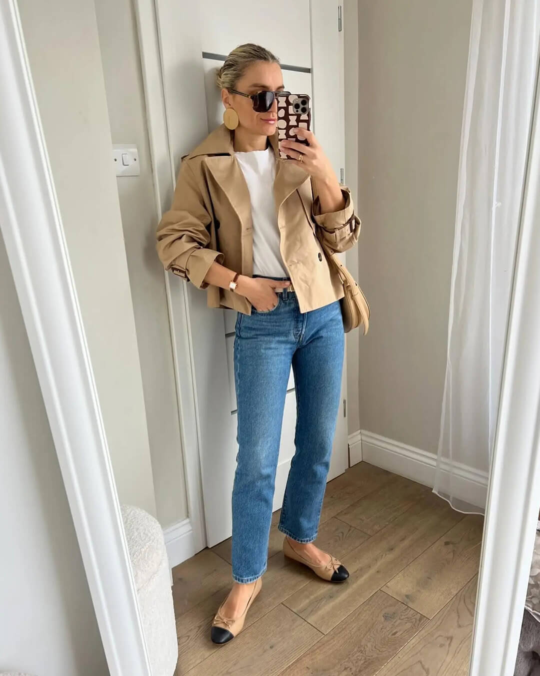 Bellatrix cropped trenchcoat