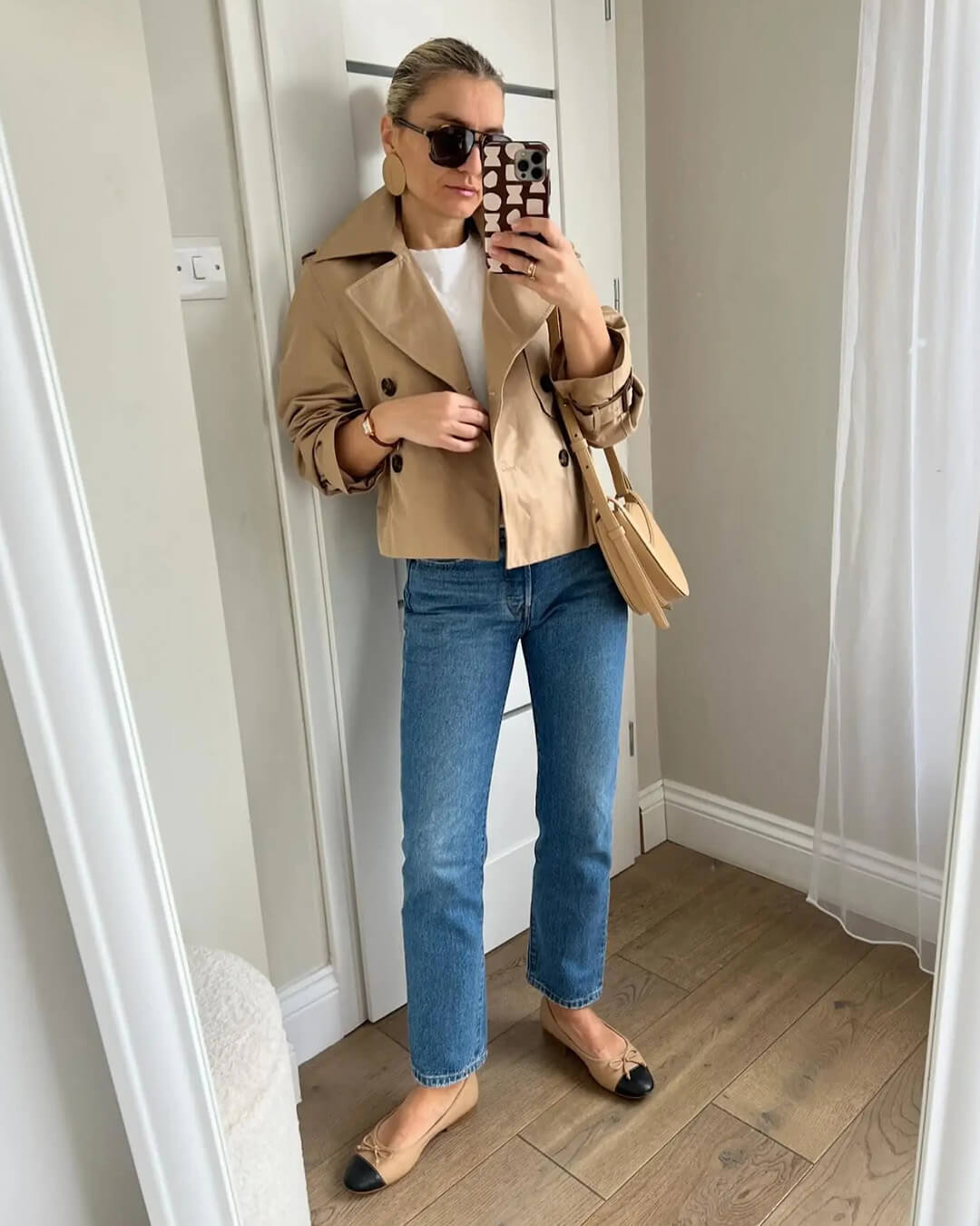 Bellatrix cropped trenchcoat