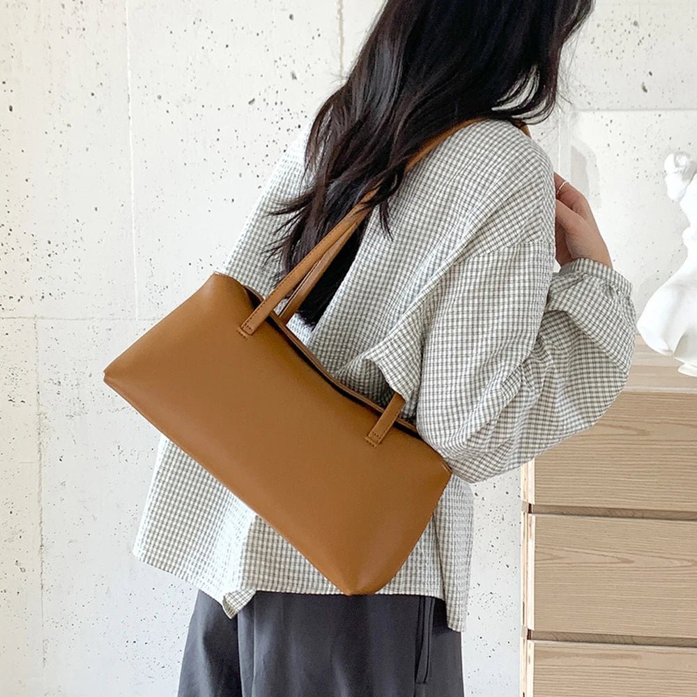 Bianca polstret shopper-skuldertaske