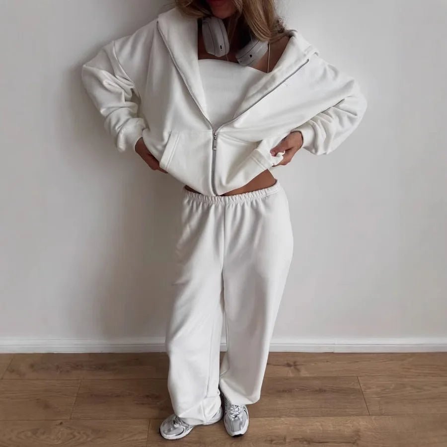 Cecilia oversized hættetrøje- og joggingbuksesæt i 2 dele