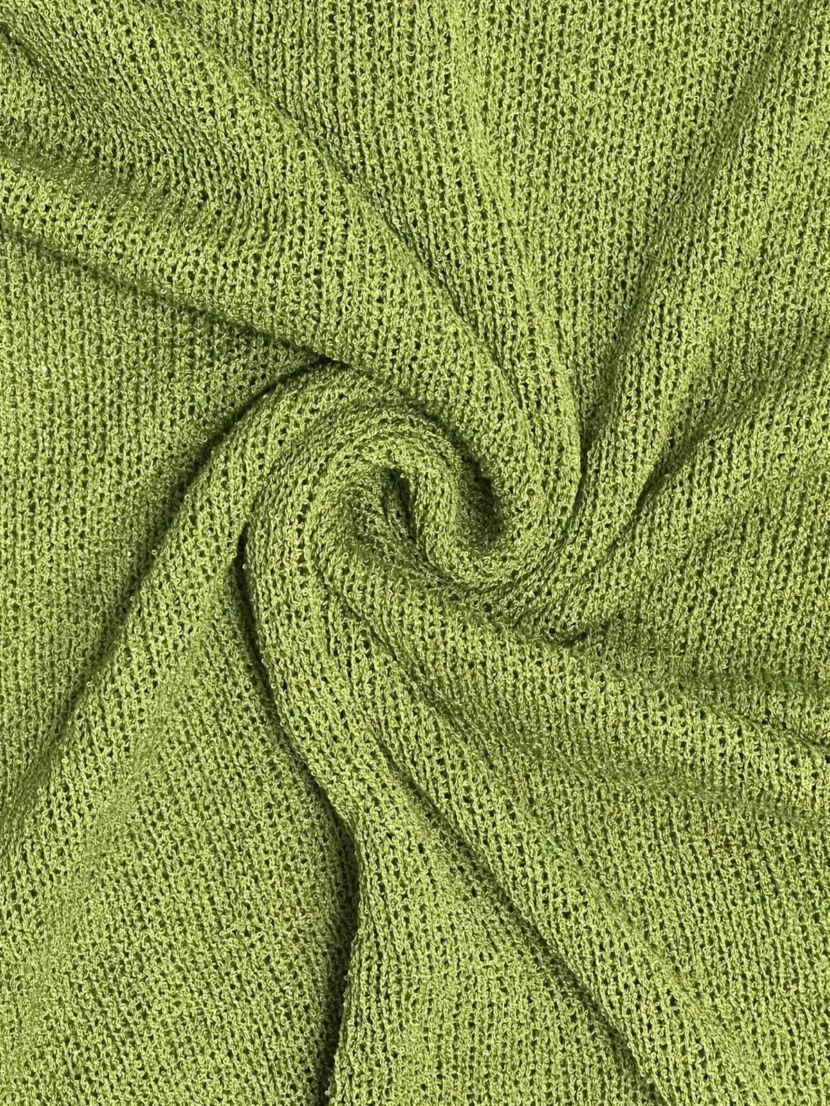 Celeste strikket sjalbluse med flagermusærmer