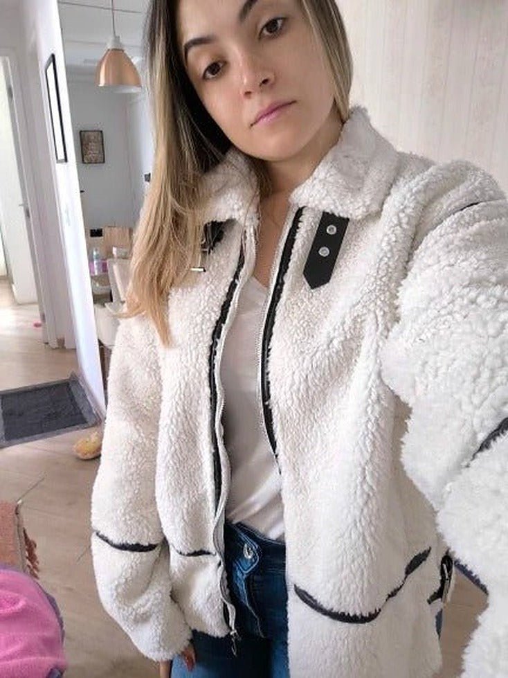 Chantal bomberjakke i bouclé