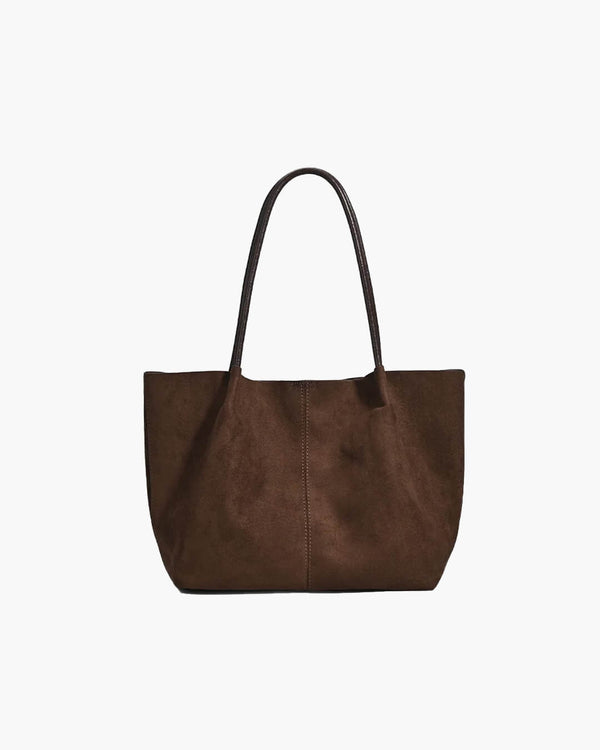 Cheska shopper i ruskind med pung