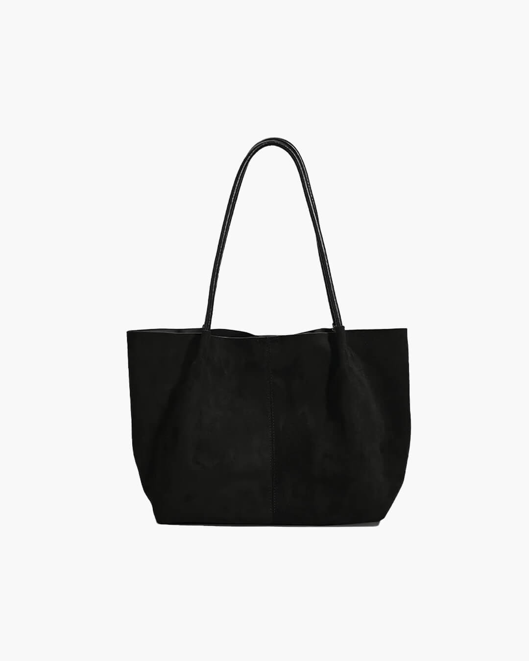 Cheska shopper i ruskind med pung