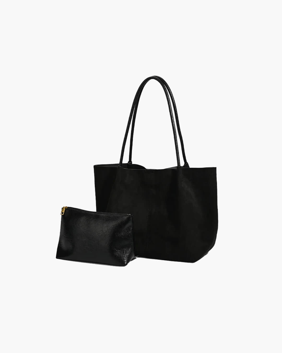 Cheska shopper i ruskind med pung