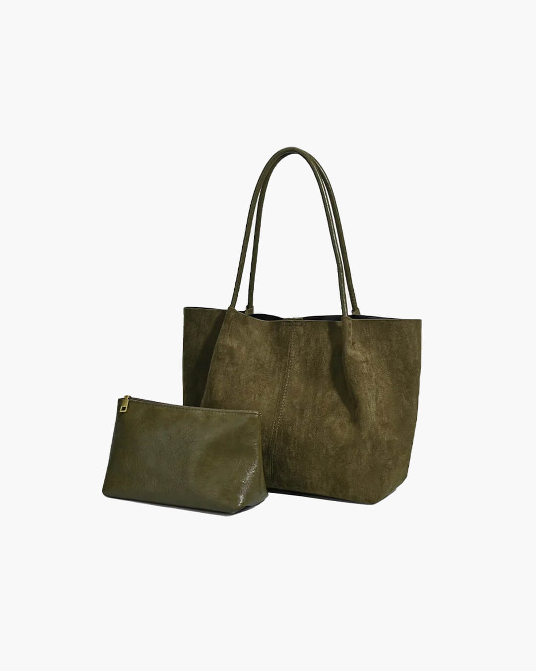 Cheska shopper i ruskind med pung