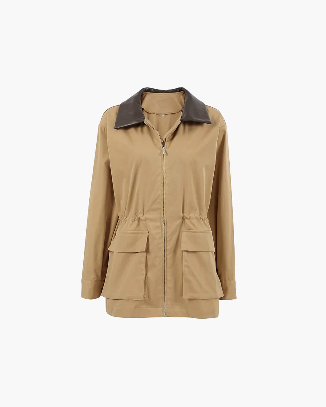 Christina kort trenchcoat med lommer