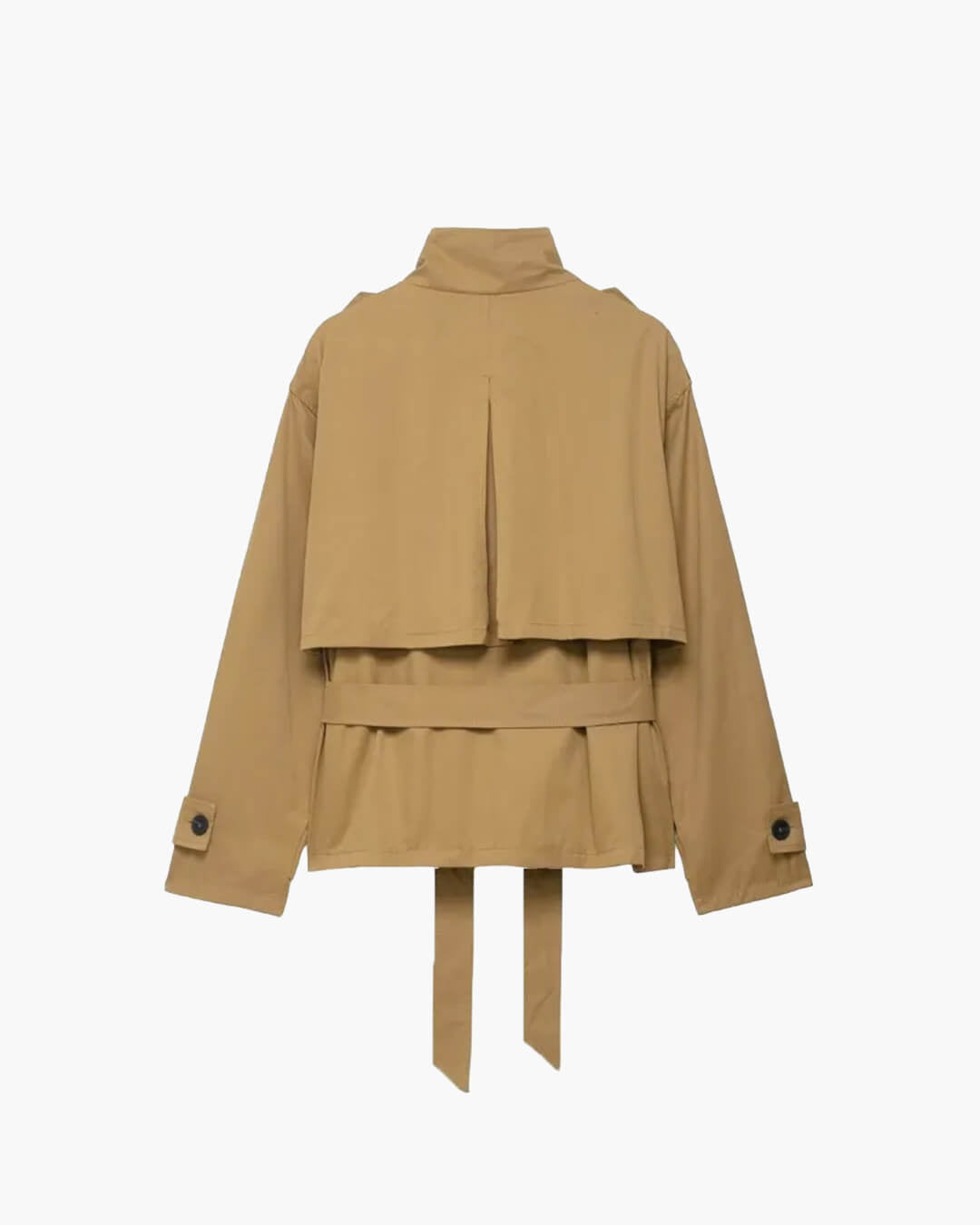 Claire kort trenchcoat- og skort-sæt