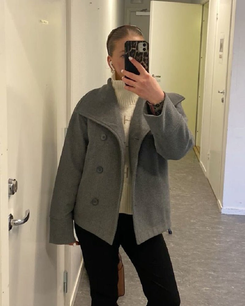 Clarissa jakke med ståkrave