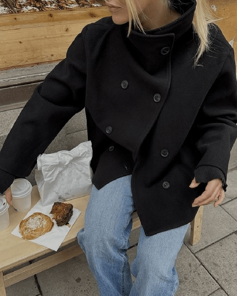 Clarissa jakke med ståkrave