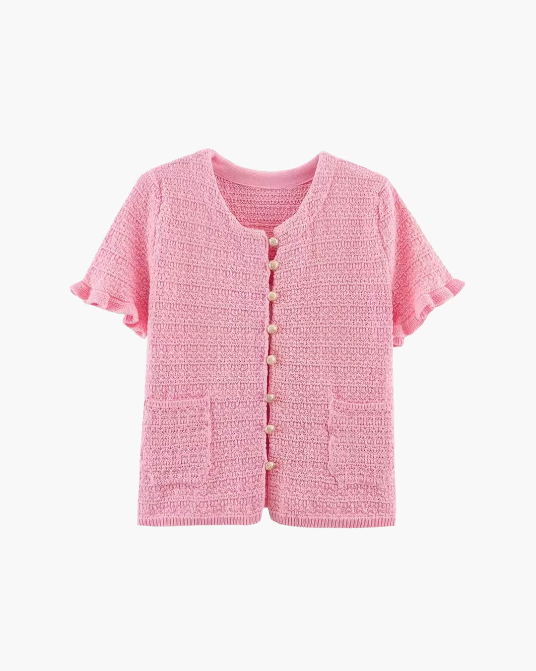 Claudia sæt med strikcamisole og plisseret nederdel