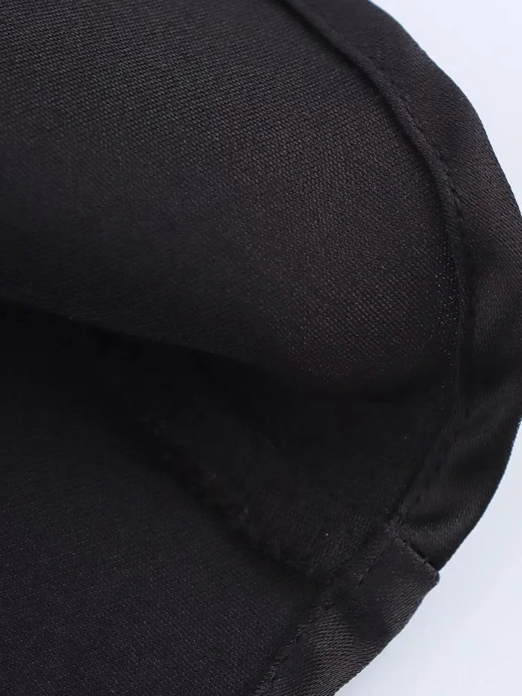 Colleen draperet satinkjole med halterneck