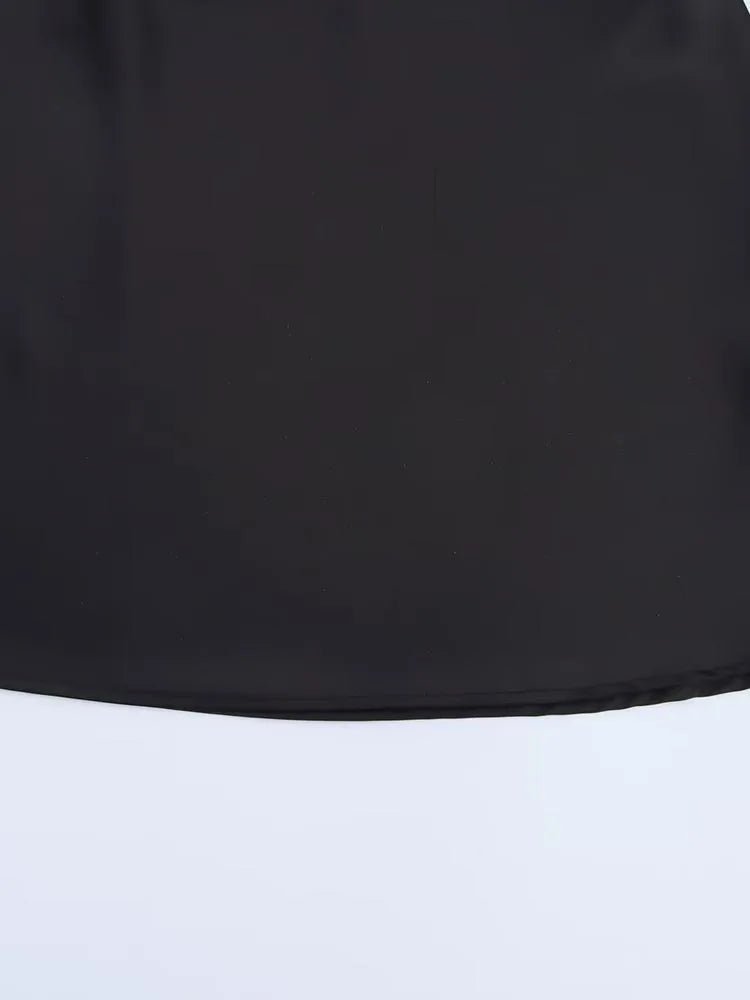Colleen draperet satinkjole med halterneck