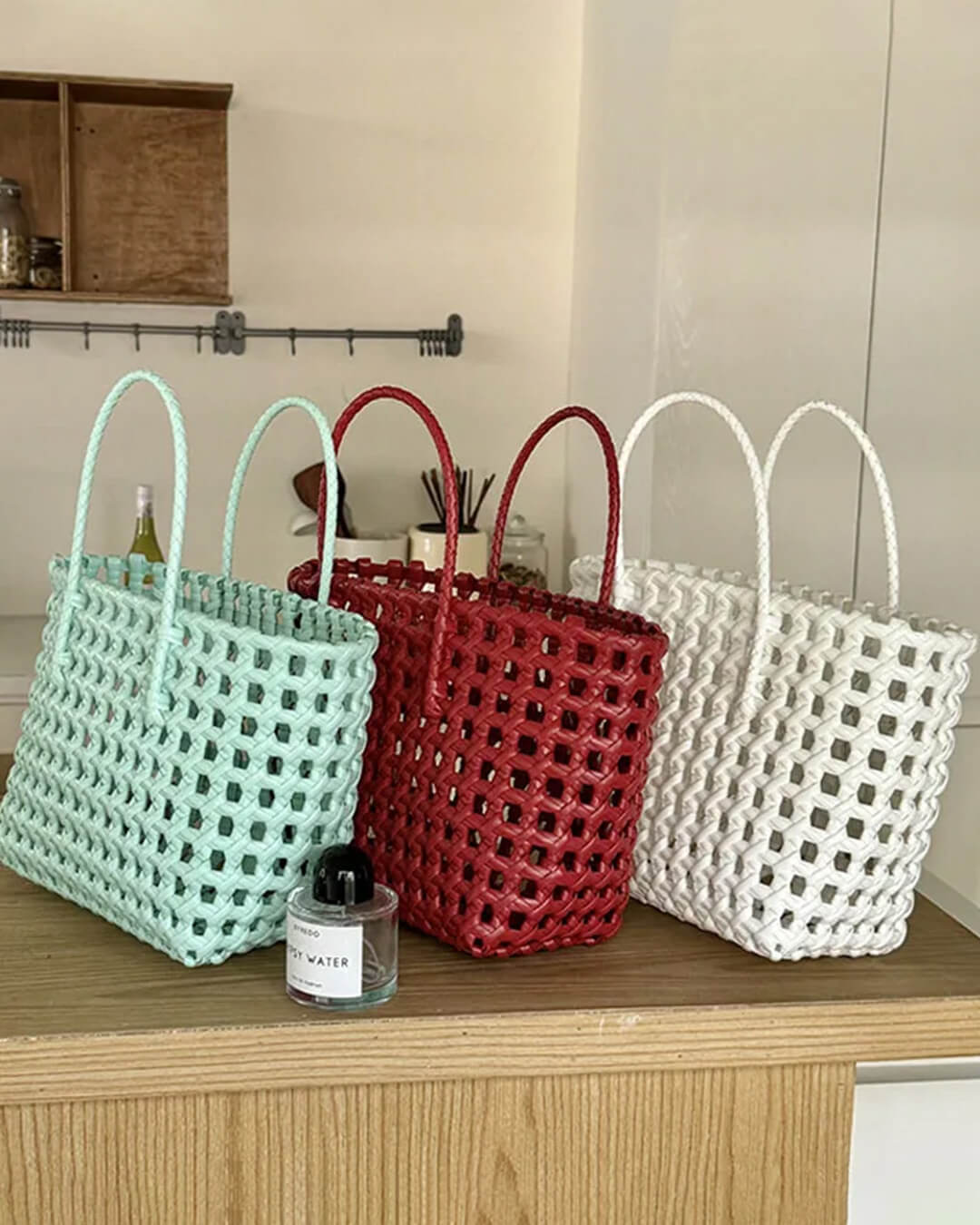 Cresta shopper i åbent vævet materiale