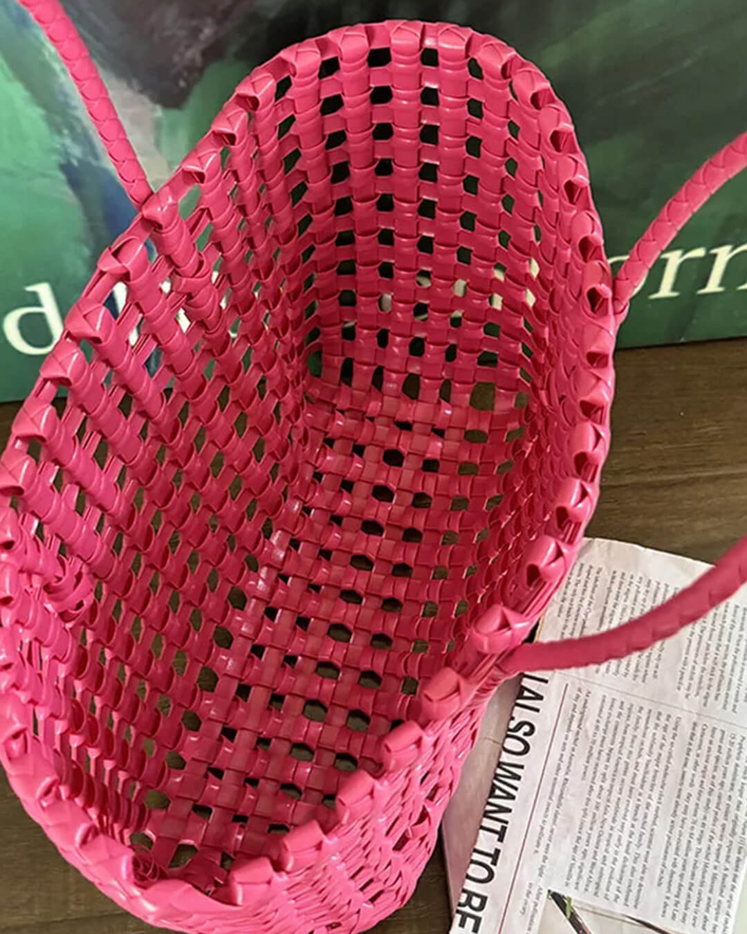 Cresta shopper i åbent vævet materiale