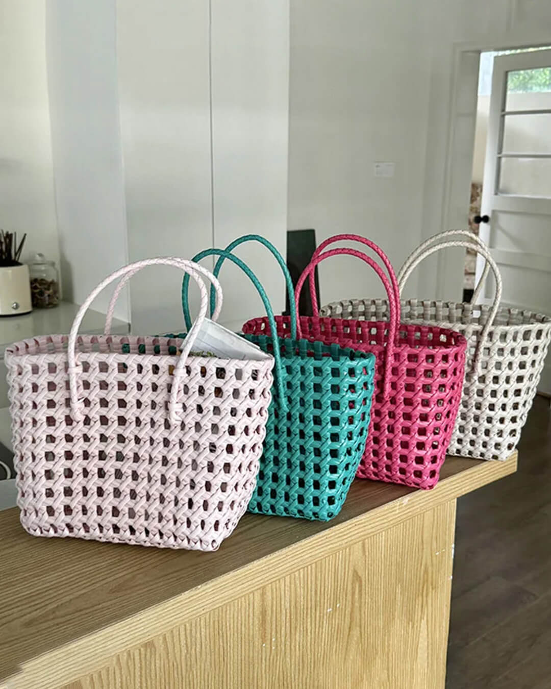 Cresta shopper i åbent vævet materiale