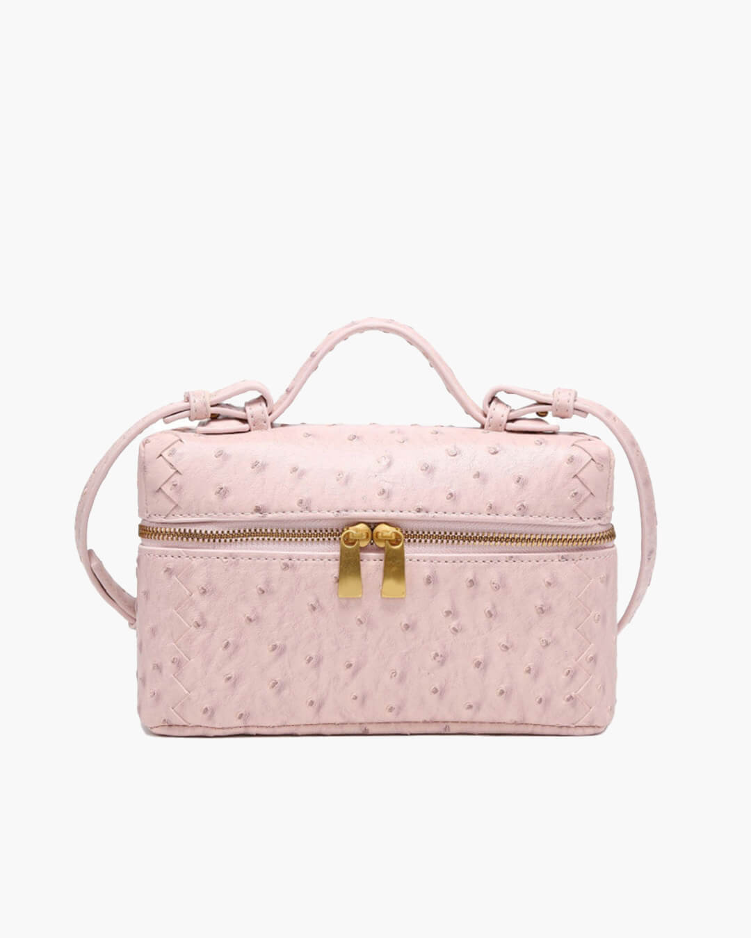 Delphine lædertaske med kassedesign