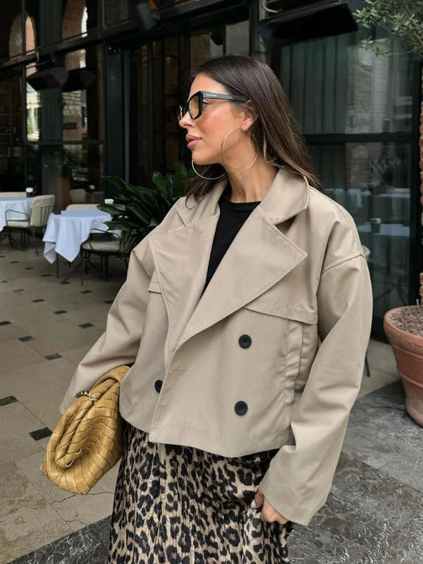 Dhelia kort trenchcoat