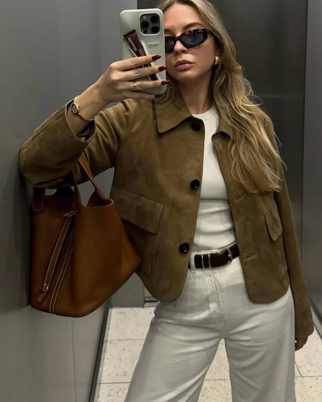 Elara ruskindsjakke