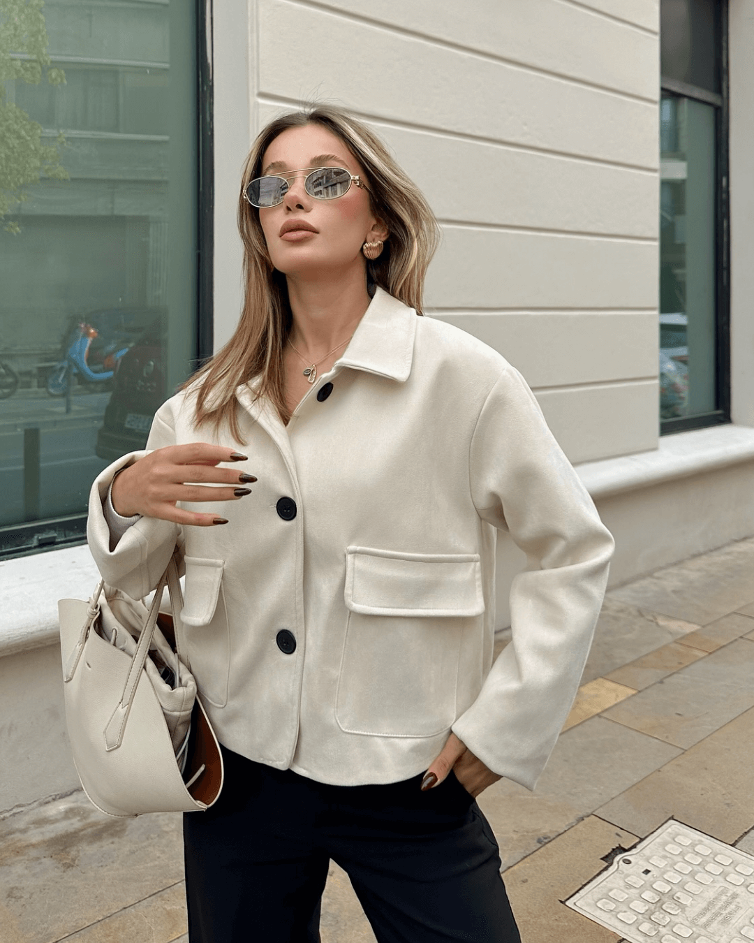 Elara ruskindsjakke