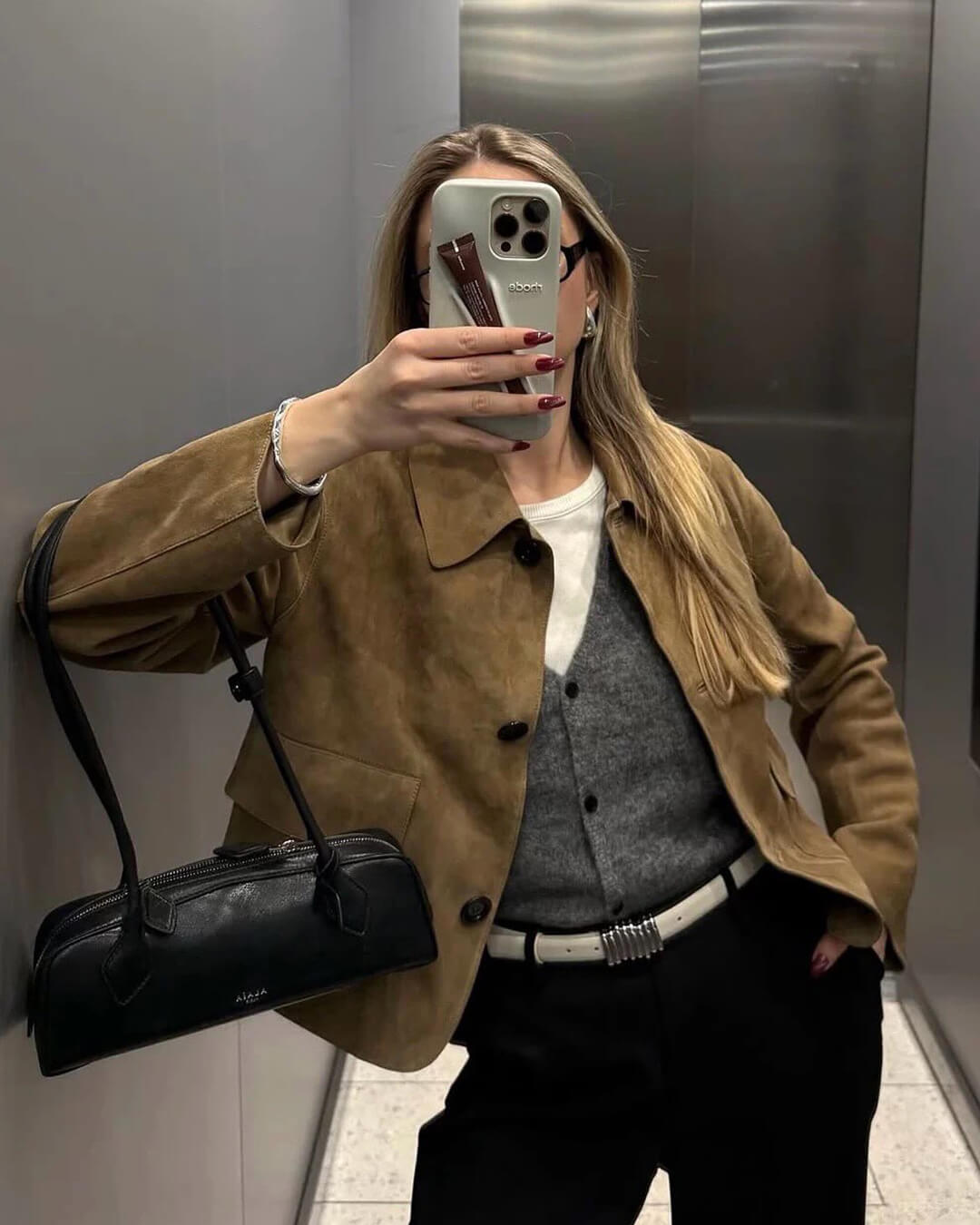 Elara ruskindsjakke