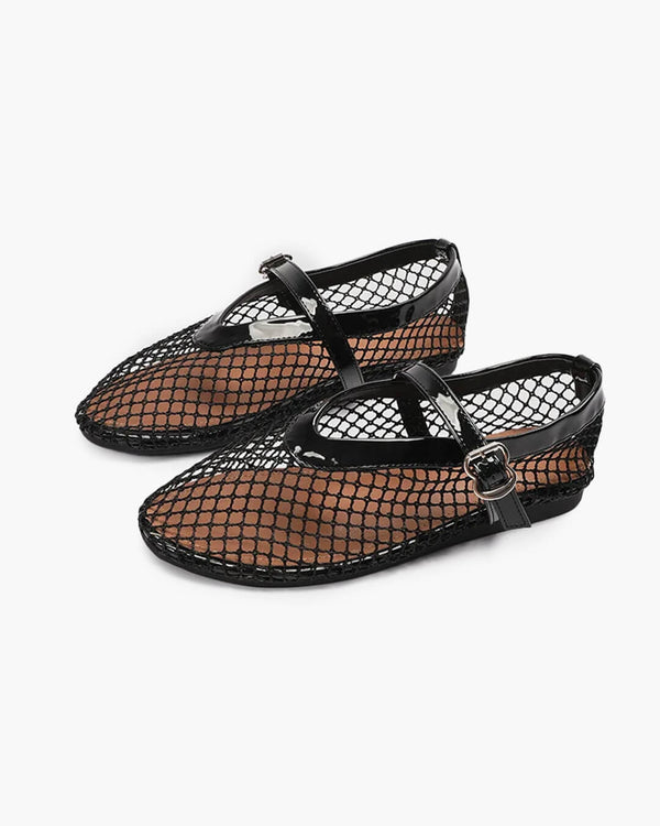 Elena Mesh Ballet Flats