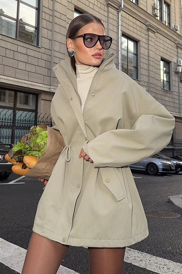 Eva trenchcoat med løbesnor