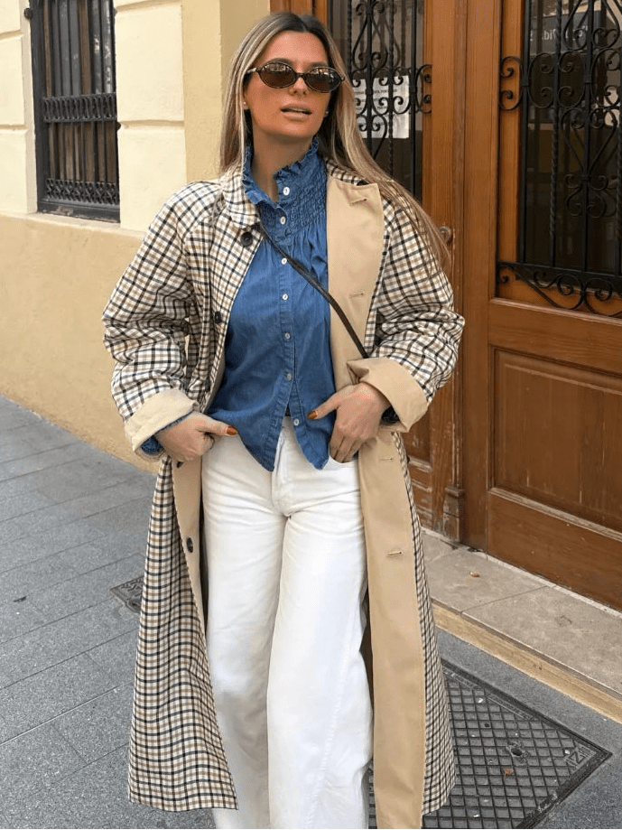 Florence vendbar ternet lang frakke