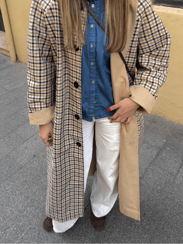 Florence vendbar ternet lang frakke
