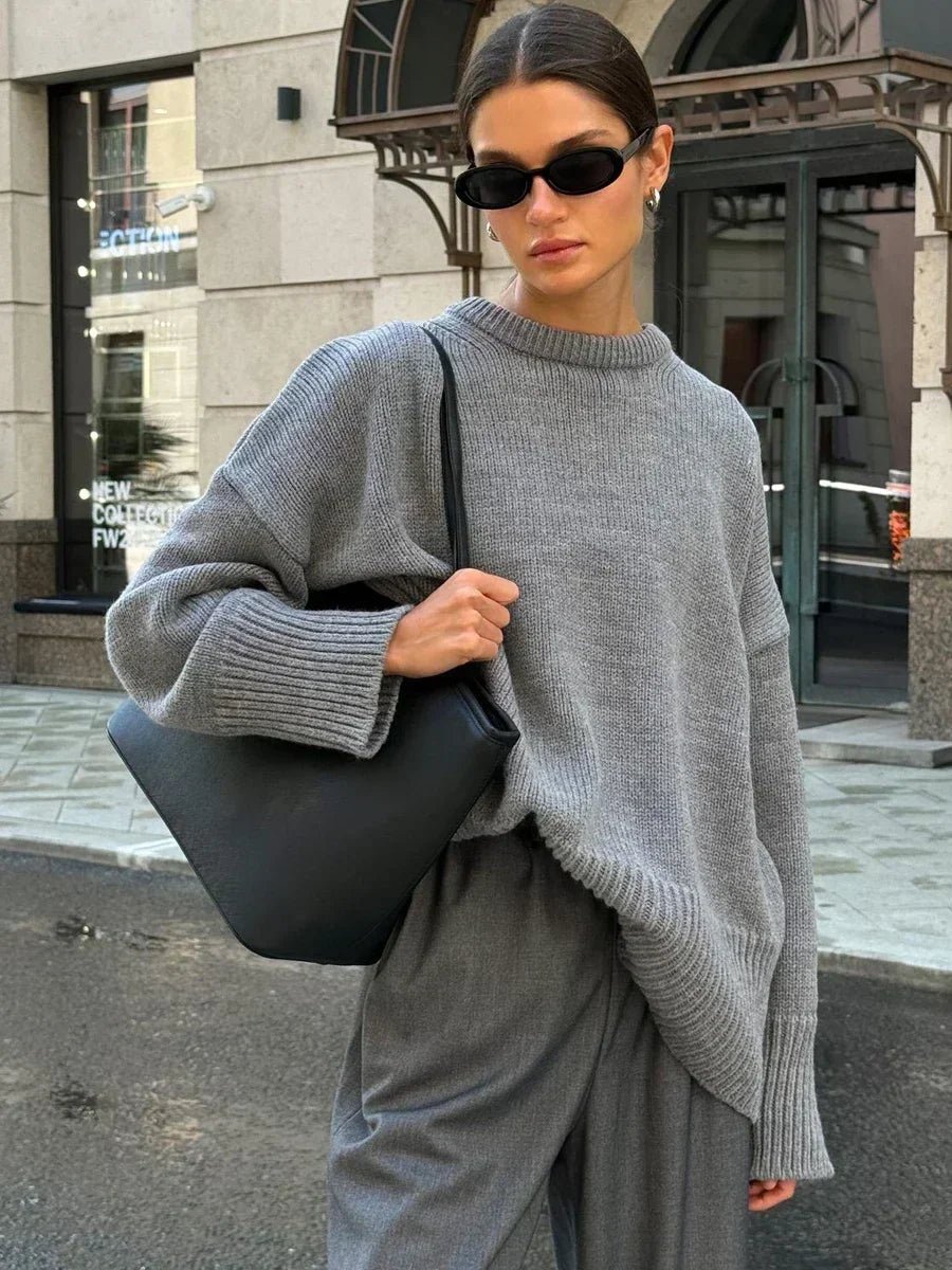 Georgette Ribstrikket sweater