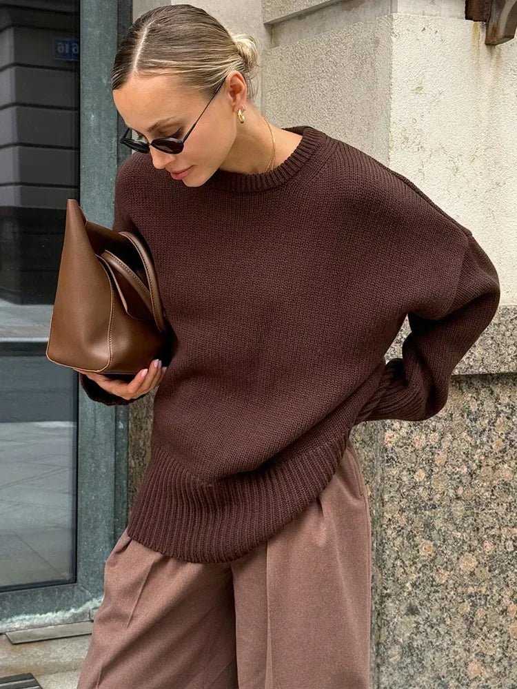 Georgette Ribstrikket sweater