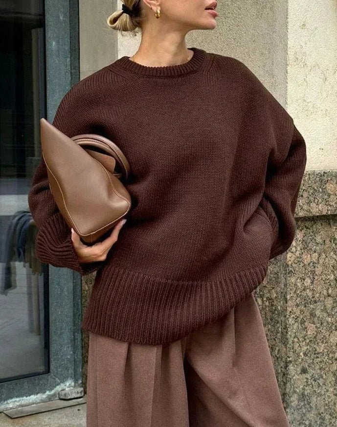 Georgette Ribstrikket sweater