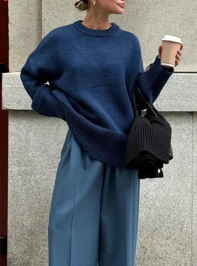 Georgette Ribstrikket sweater