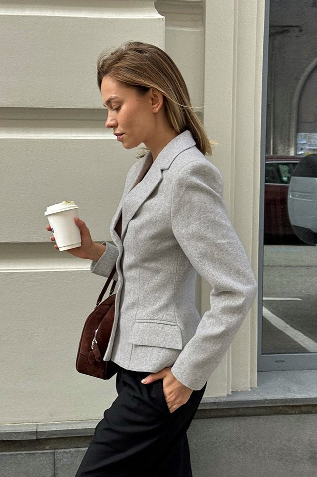 Geraldine Vintage-blazer med slim fit