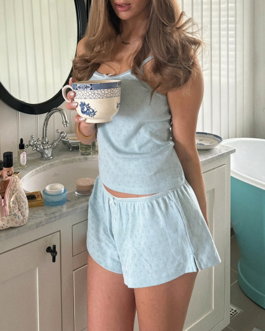 Gladys pyjamassæt med ærmeløs top