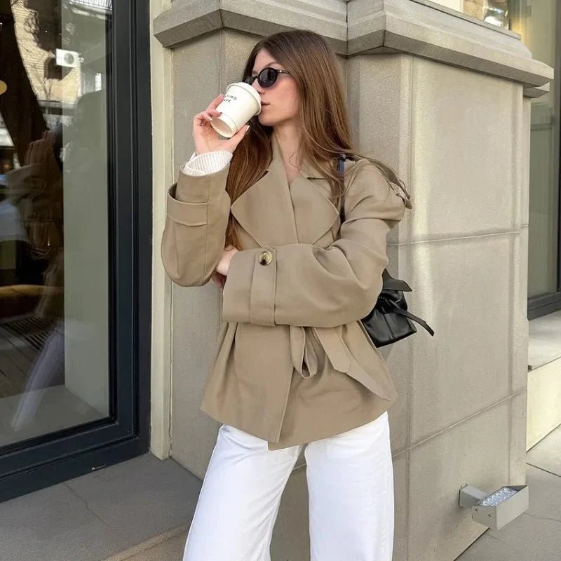 Hailey kort trenchcoat