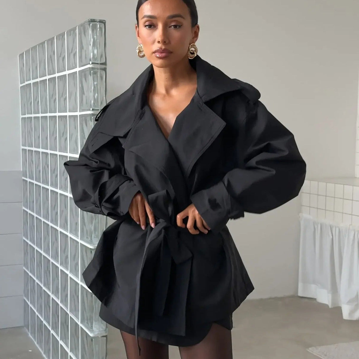Hailey kort trenchcoat