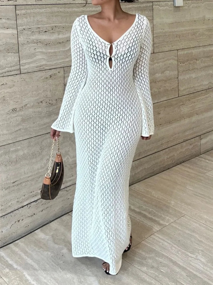Hannah maxikjole som cover-up