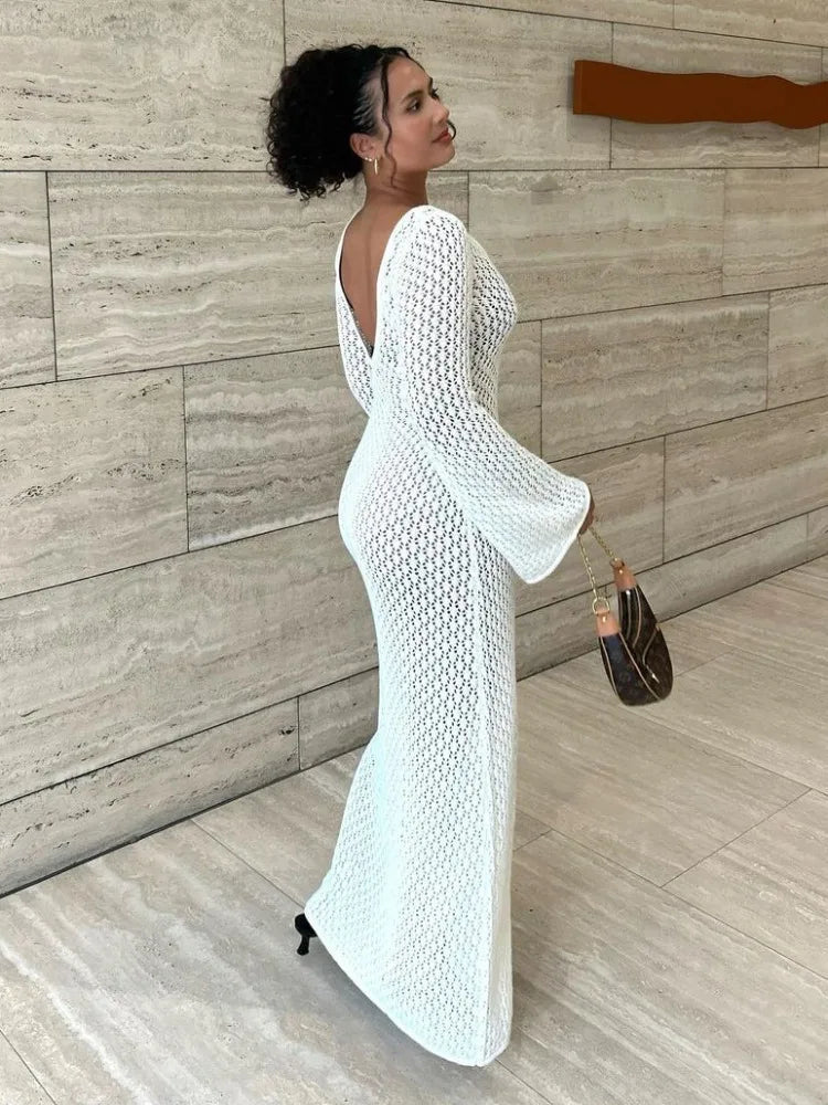 Hannah maxikjole som cover-up
