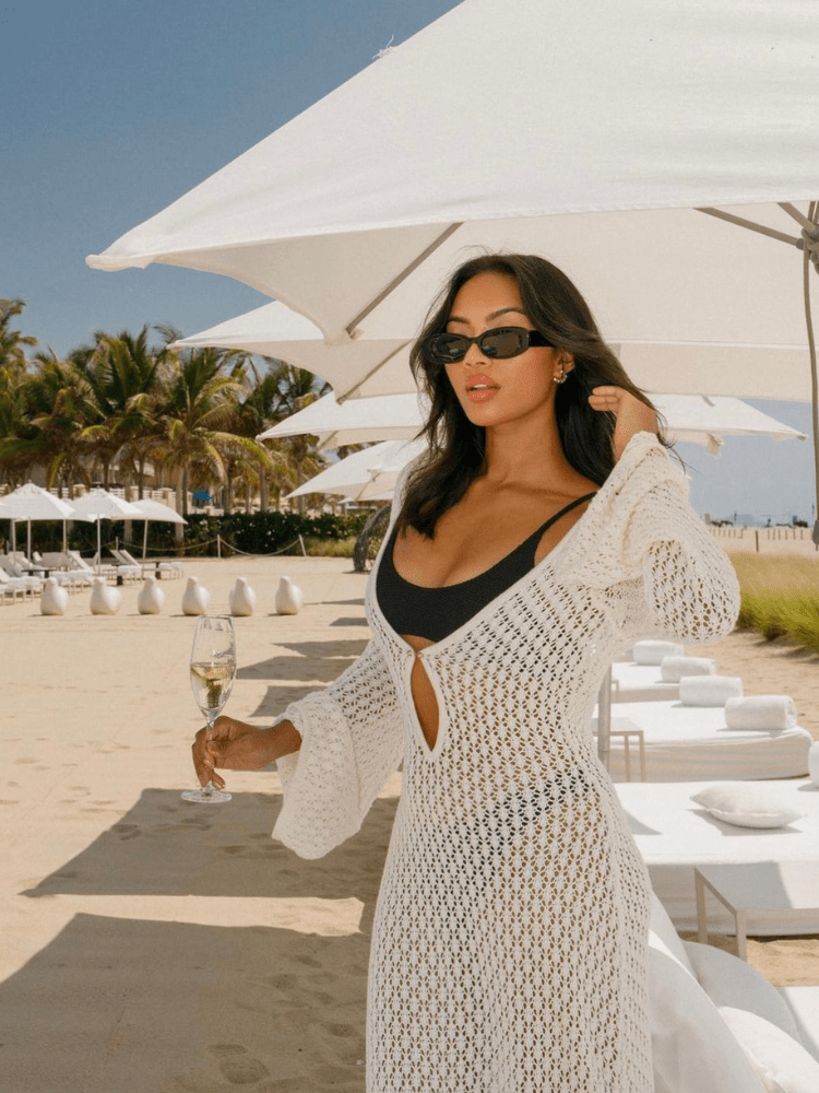 Hannah maxikjole som cover-up