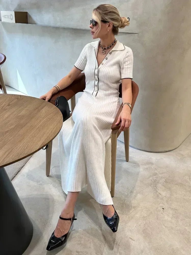 Harriet strikket midikjole
